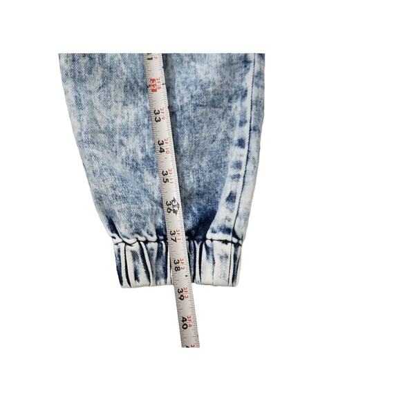 RETROFÊTE Myla Acid Wash Cropped acid-wash high-rise tapered jeans size 28 - Picture 4 of 15